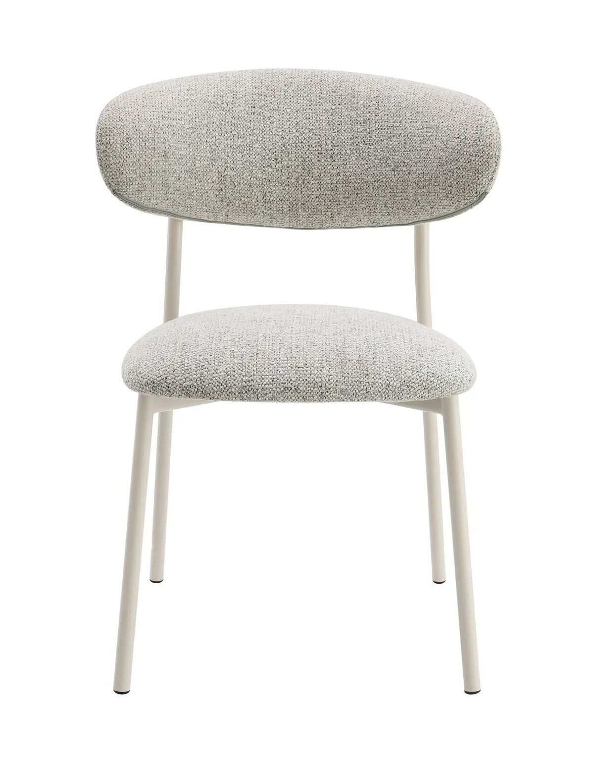 Kalam Fabric Side Chairs | Set Of 2 | Gray | Padded Foam Seat And Back
