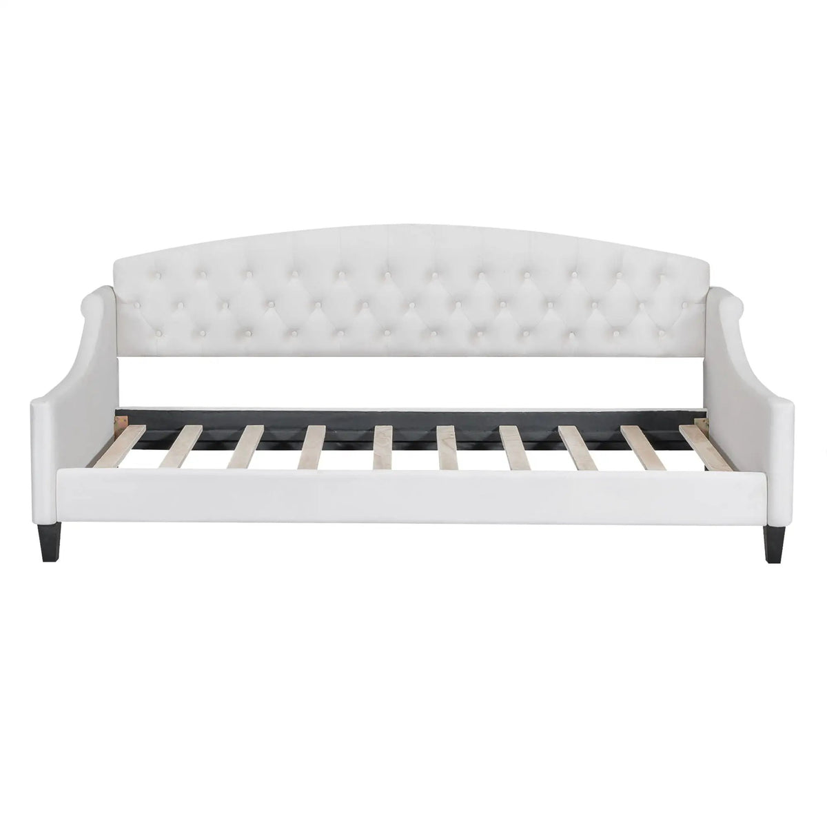 Tufted Button Daybed | Modern Design | Reinforced Slats | Solid Legs