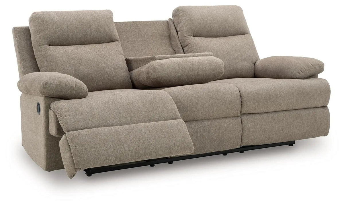 Side-Swipe Reclining Sofa With Drop Down Table | 2 Pieces | Living Room Furniture | Living Room