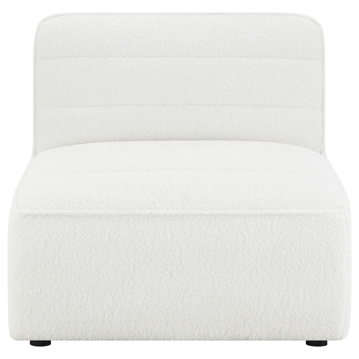 Sunny Upholstered Armless Chair | 34.5 x 37.5 x 32 in | Home Furniture | Natural
