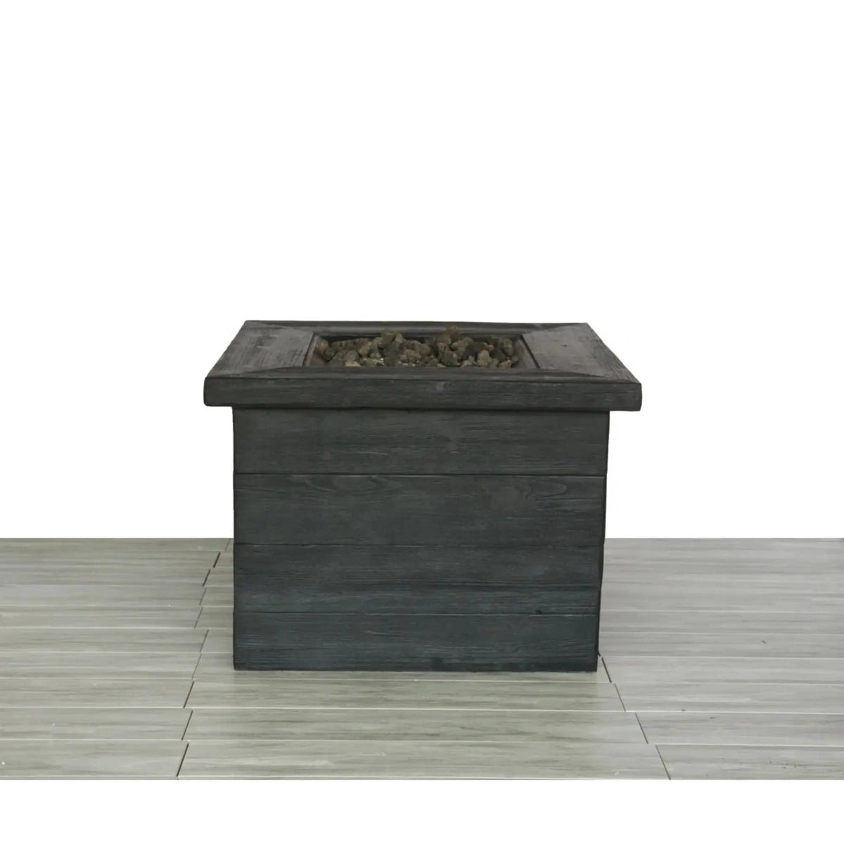 Fiber Reinforced Propane / Natural Gas, Fire Pit Table - | 32 x 32 x 24 in | Concrete | Charcoal