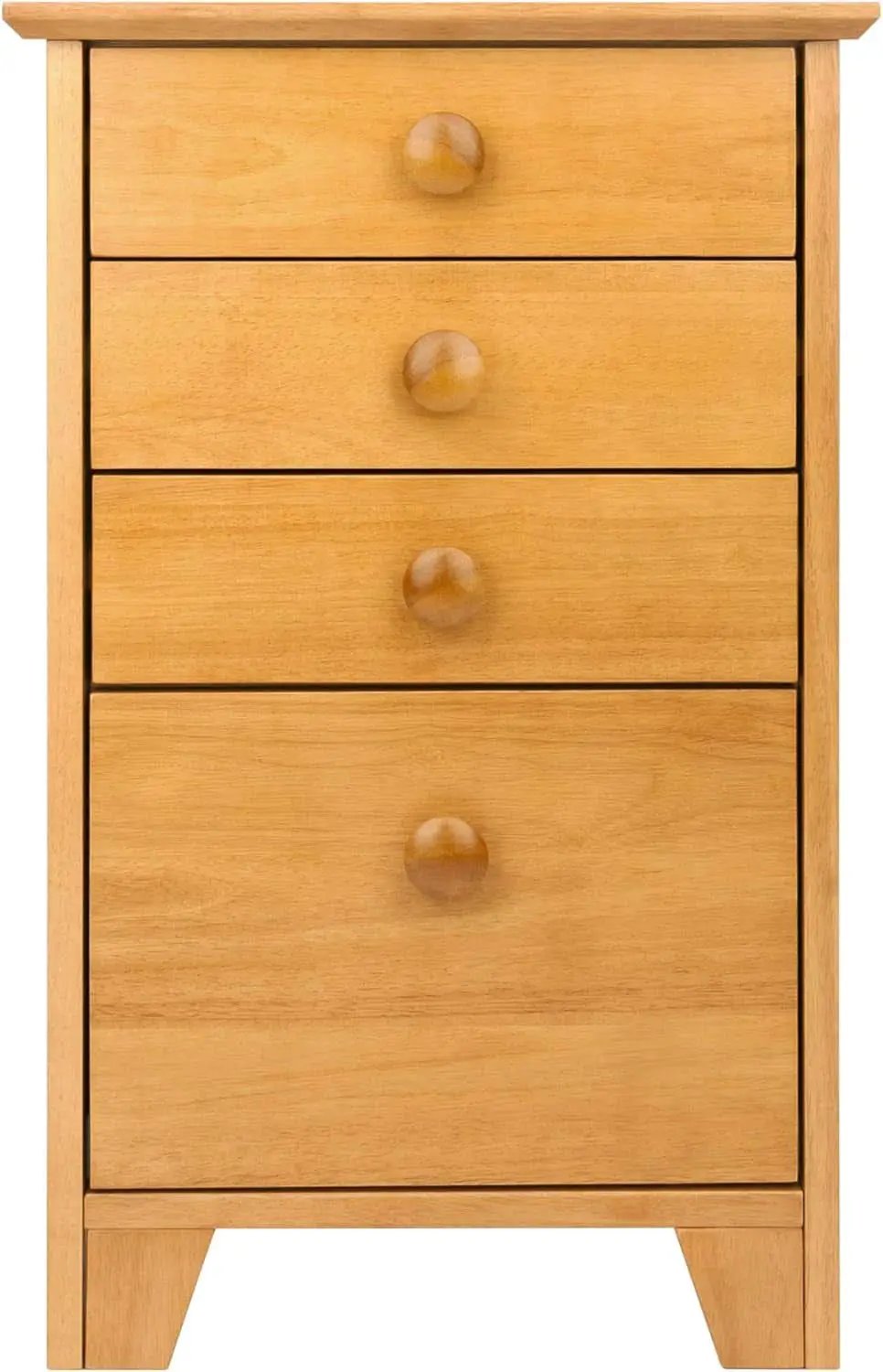 Studio File Cabinet Honey Finish With Three Drawers from PriceLows™