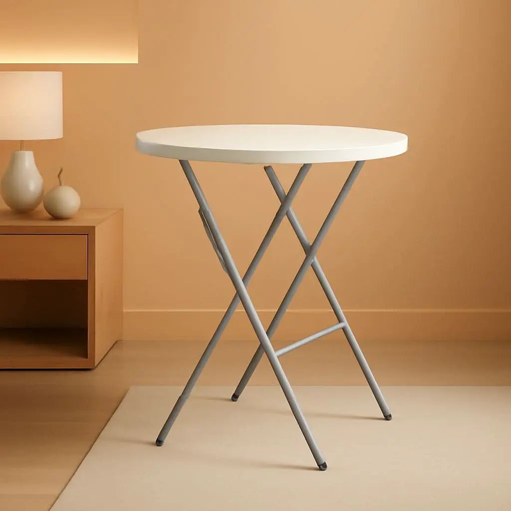 32 Inch White Ultra light weight Folding Table Outdoor from PriceLows™