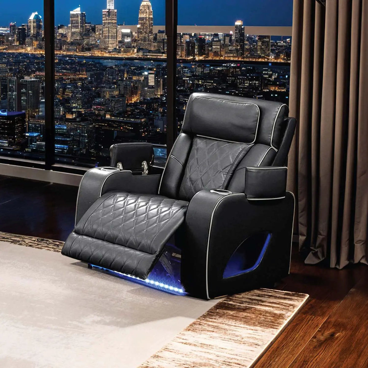 Power Reclining Chair | Vibrating Massage | LED Lighting