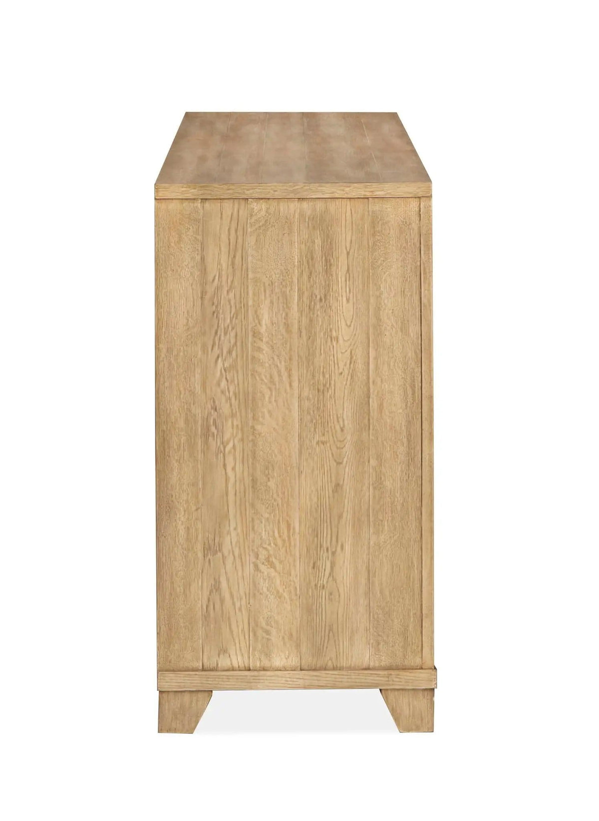 Coventry Buffet | 18 x 66 x 36 in | Oak Veneer & Tempered Glass | Honey Maple