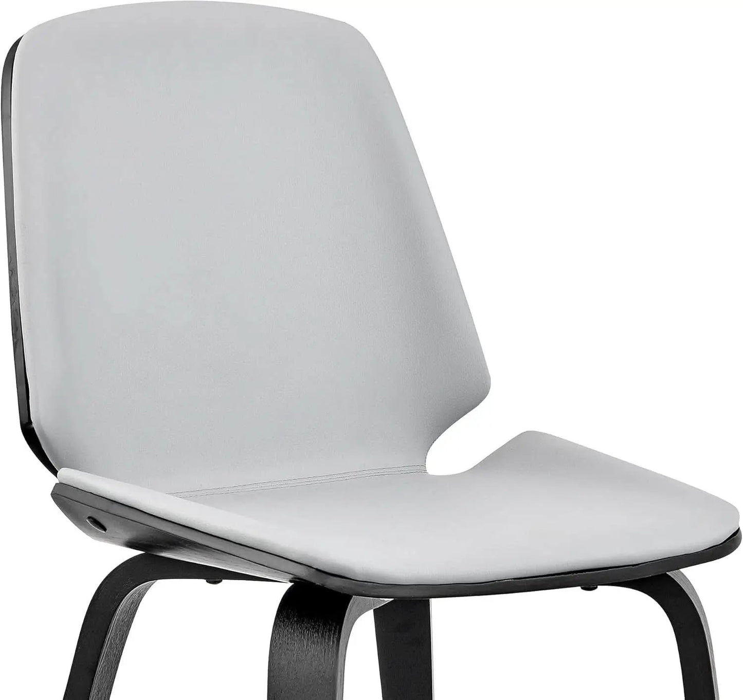 Gray Faux Leather Accent Dining Chair For Kitchen Table from PriceLows™
