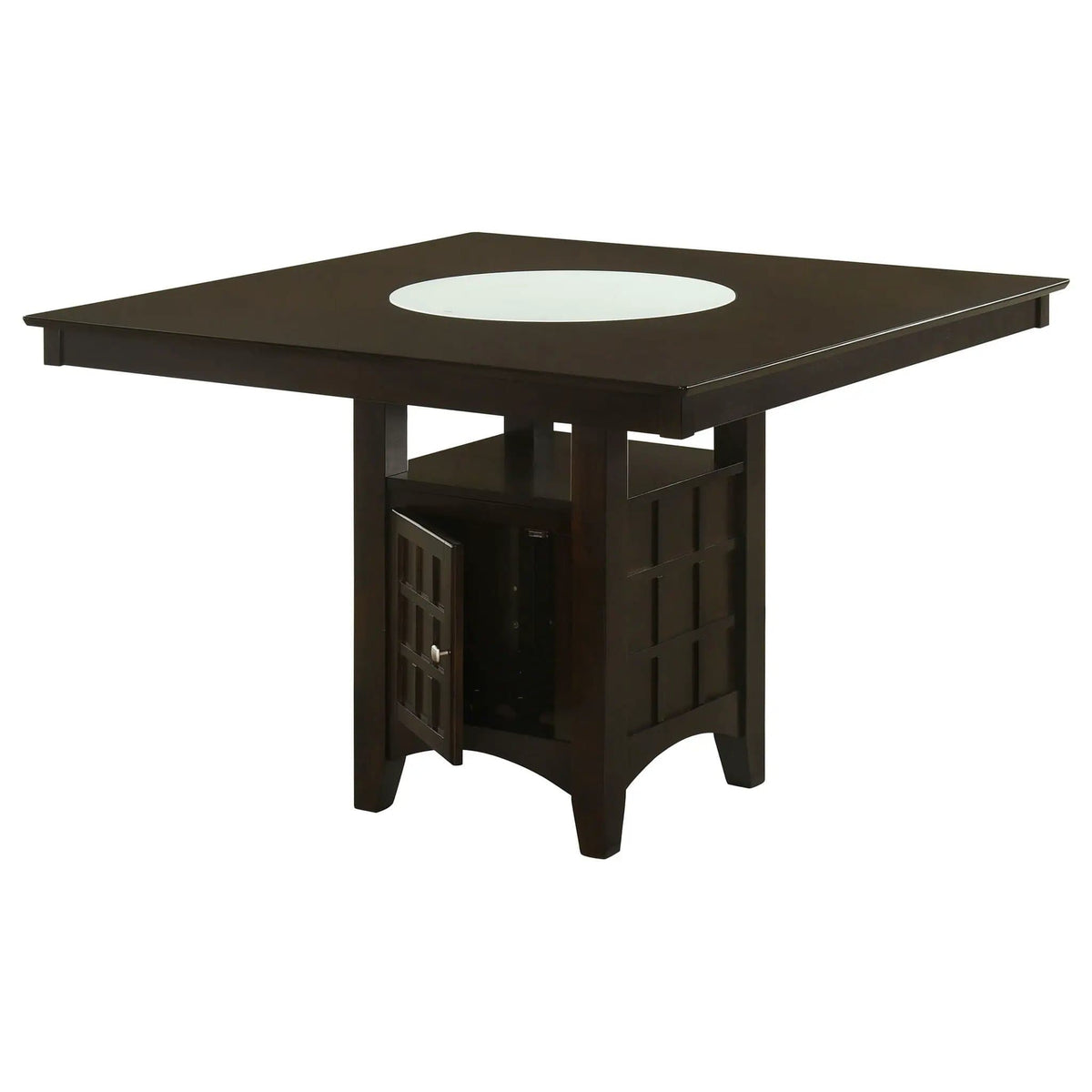 Gabriel 52-inch Counter Height Dining Table | 51.5 x 51.5 x 35.75 in | Rubberwood & Engineered Wood | Cappuccino