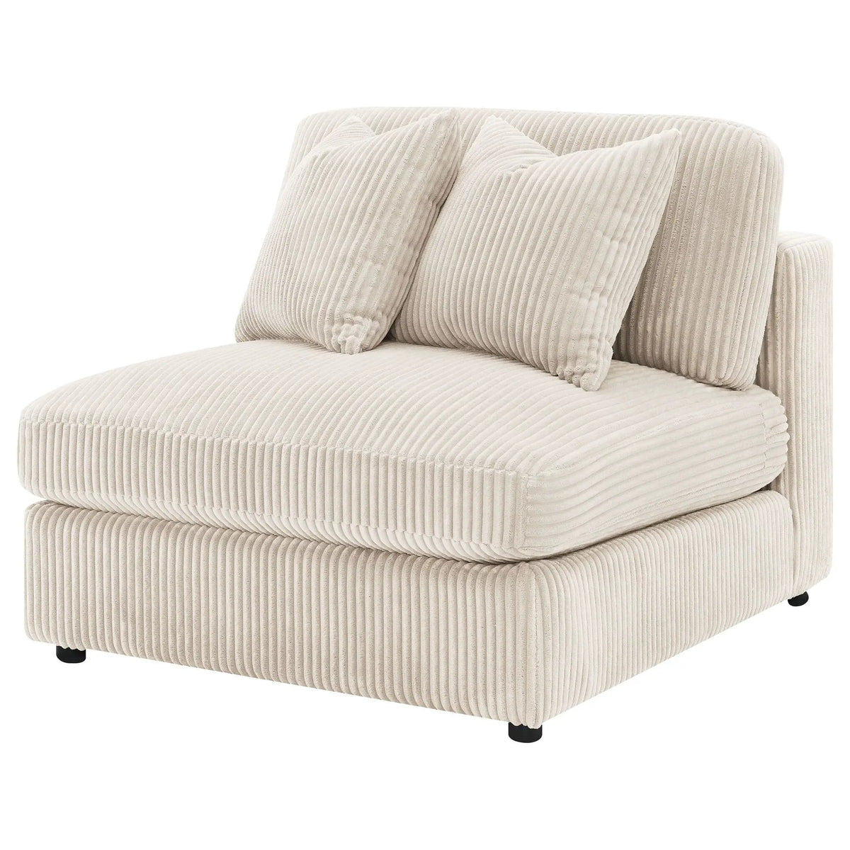 Blaine Upholstered Armless Chair Sand | 41 x 45.5 x 34 in | Home Furniture | Home