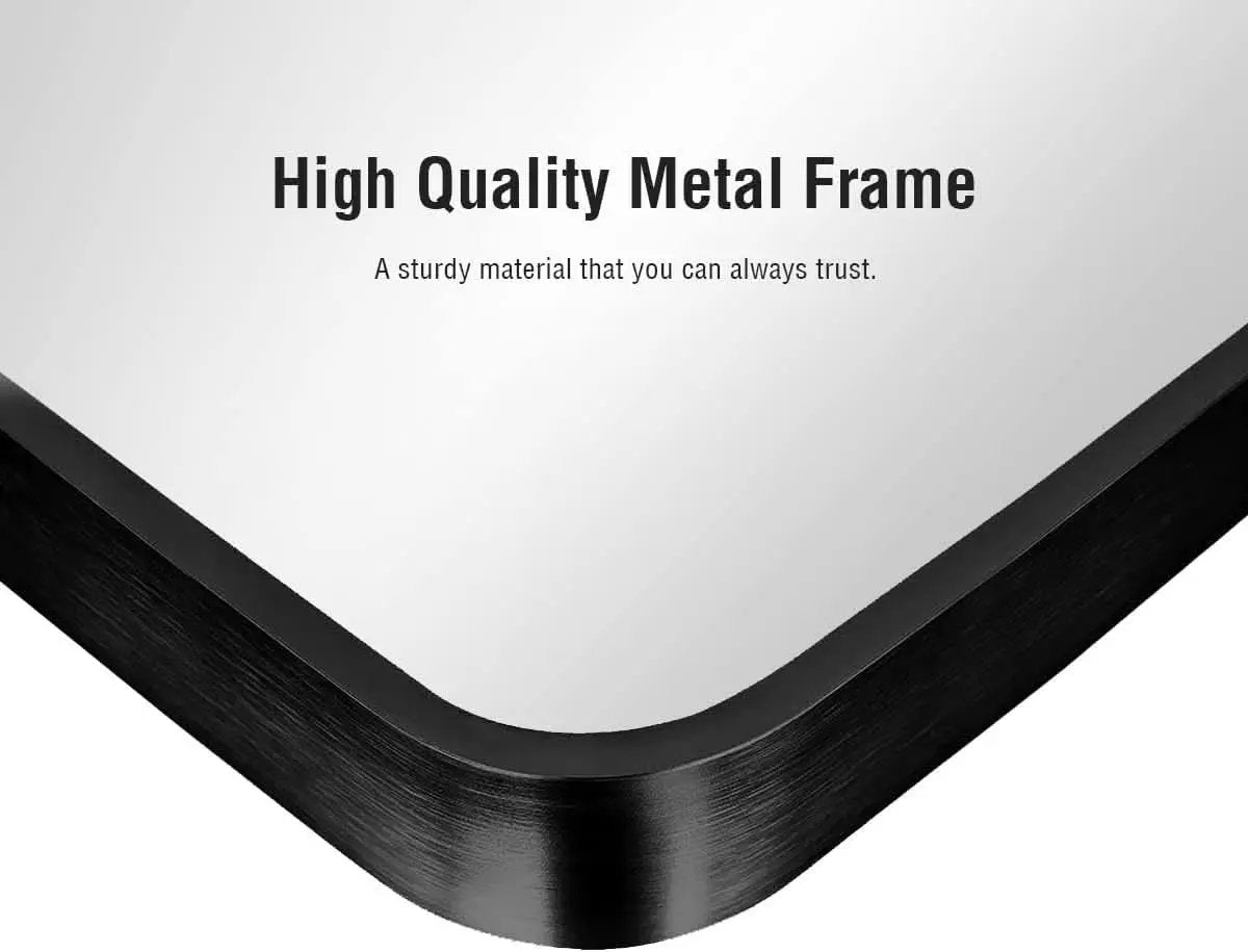 Black Full Length Floor Mirror With Stand Arched Top from PriceLows™
