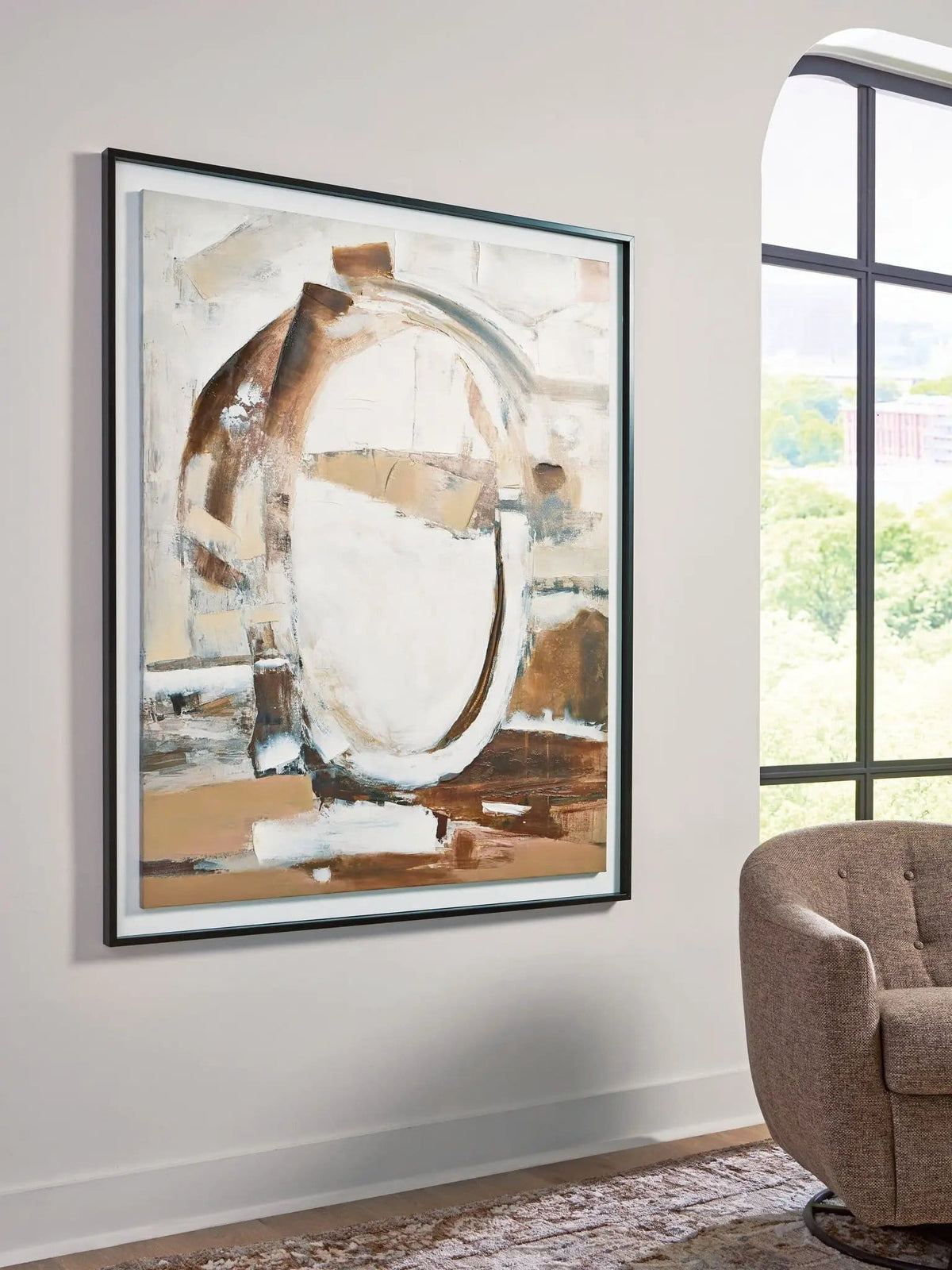 Bradlow Wall Art | 49.5 x 1.63 x 60 in | Home Furniture | Brown / White / Black