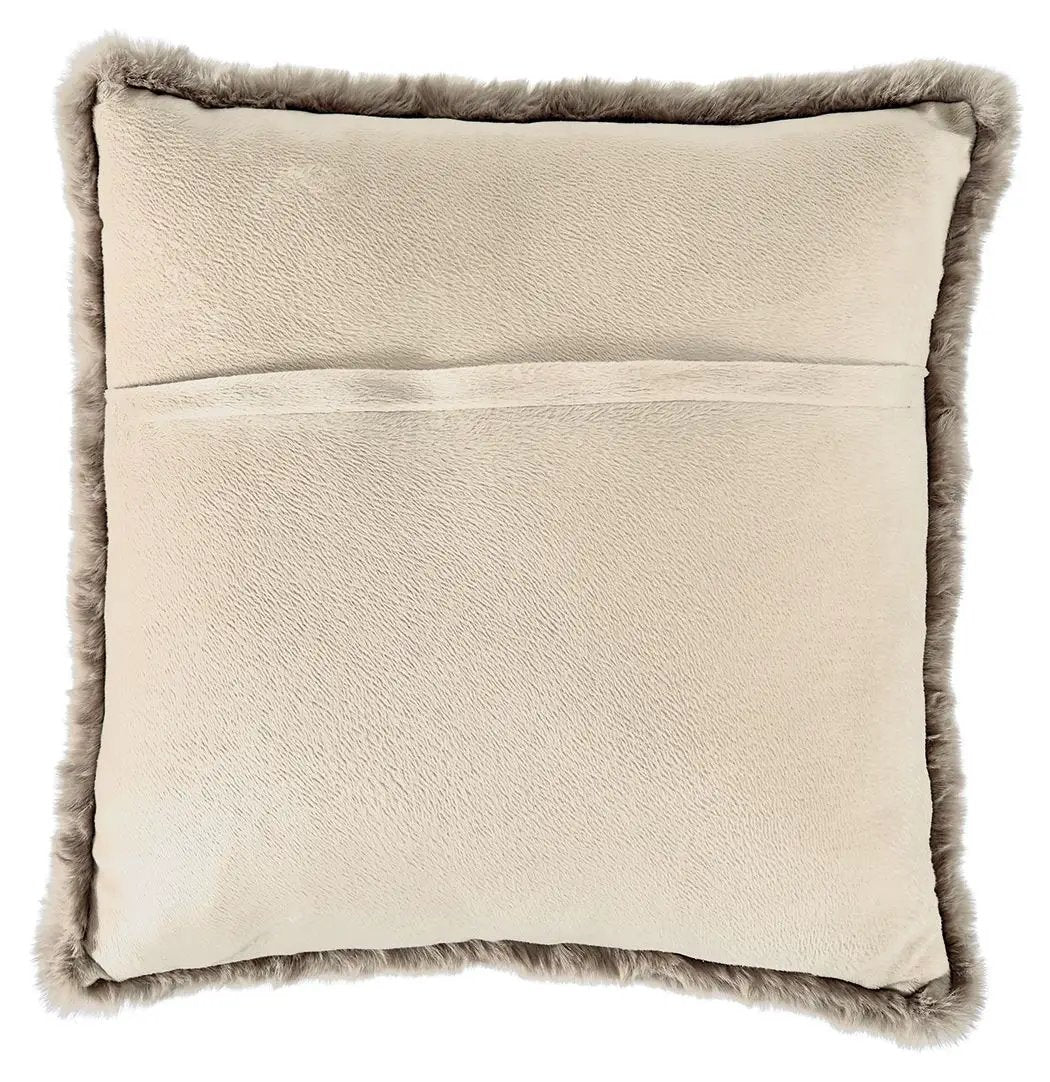 Gariland Faux Fur Throw Pillow | Faux Rabbit Fur | 20 x 20 Inch | Plush Feel