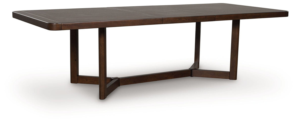 Dilenno Rectangular Dining Room Extension Table | 46.13 x 108 x 29.75 in | Mango Wood & Mdf | Dark Brown