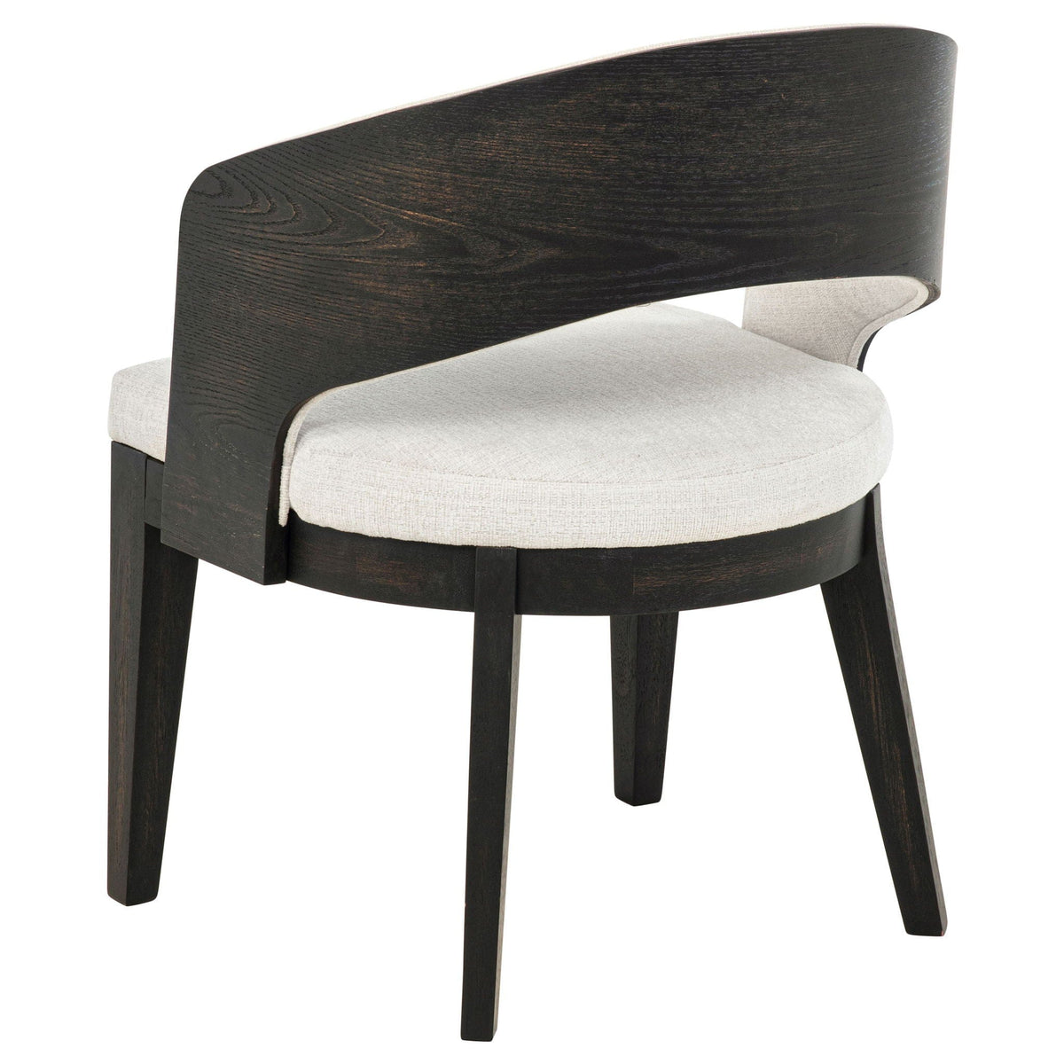 Leandro Upholstered Dining Arm Chair Cream (Set of 2) | 24.5 x 21.25 x 32.25 in | Fabric | Dining Room