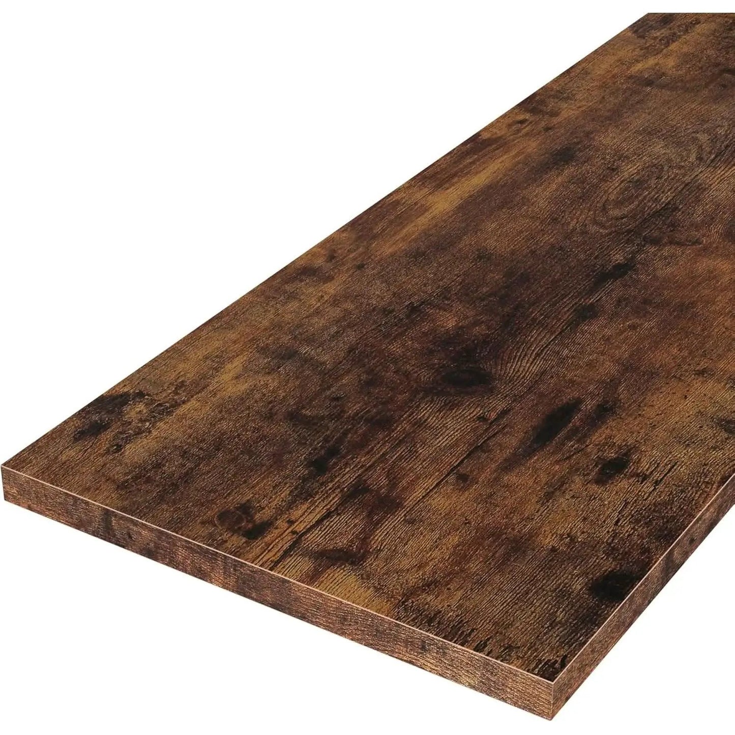 Geometric Bookcase 6 Tier S Shaped Rustic Brown Wood Shelf from PriceLows™