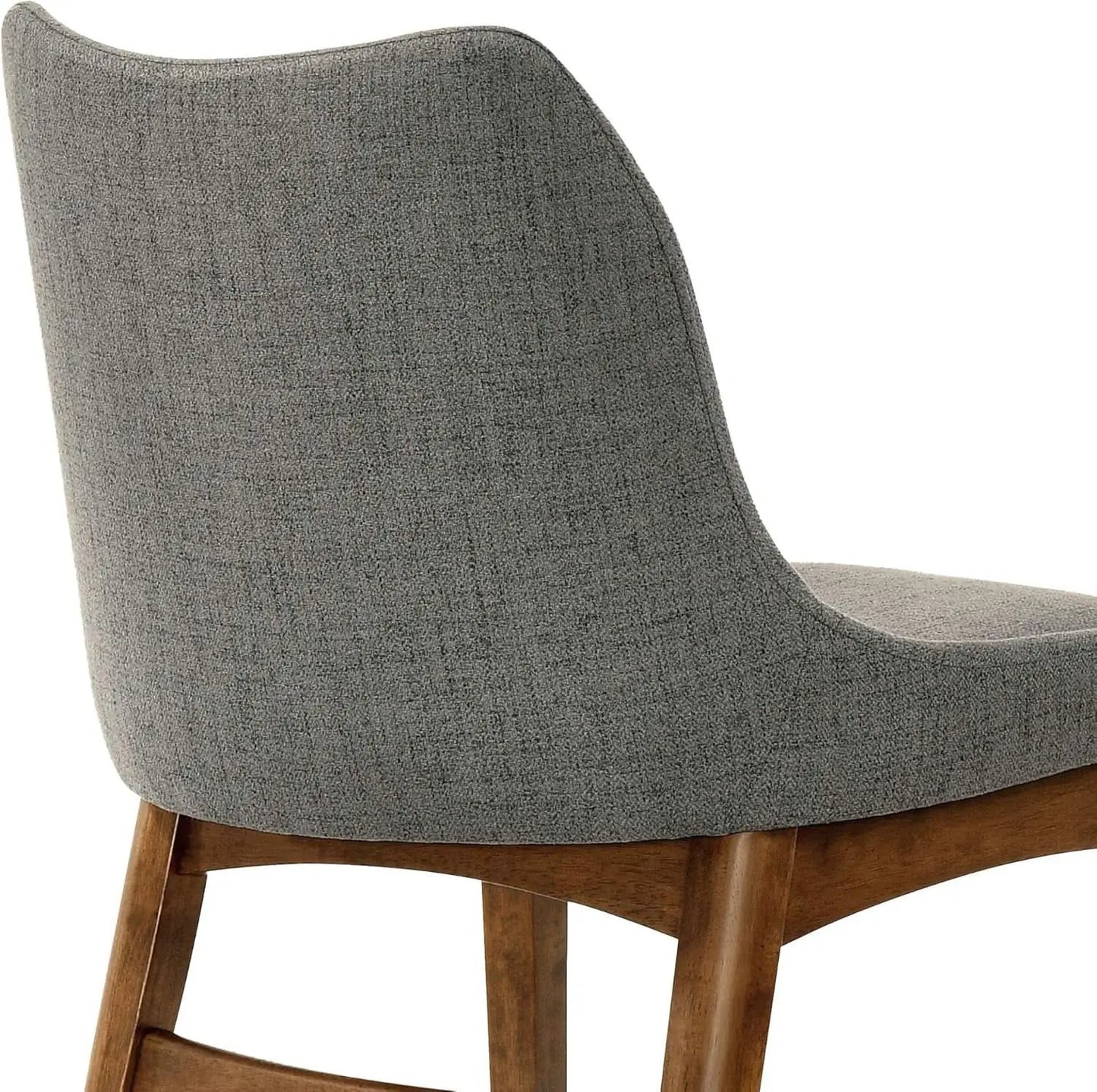 Azalea Charcoal Fabric Wood Dining Side Chairs 19 Inch Seat Height from PriceLows™