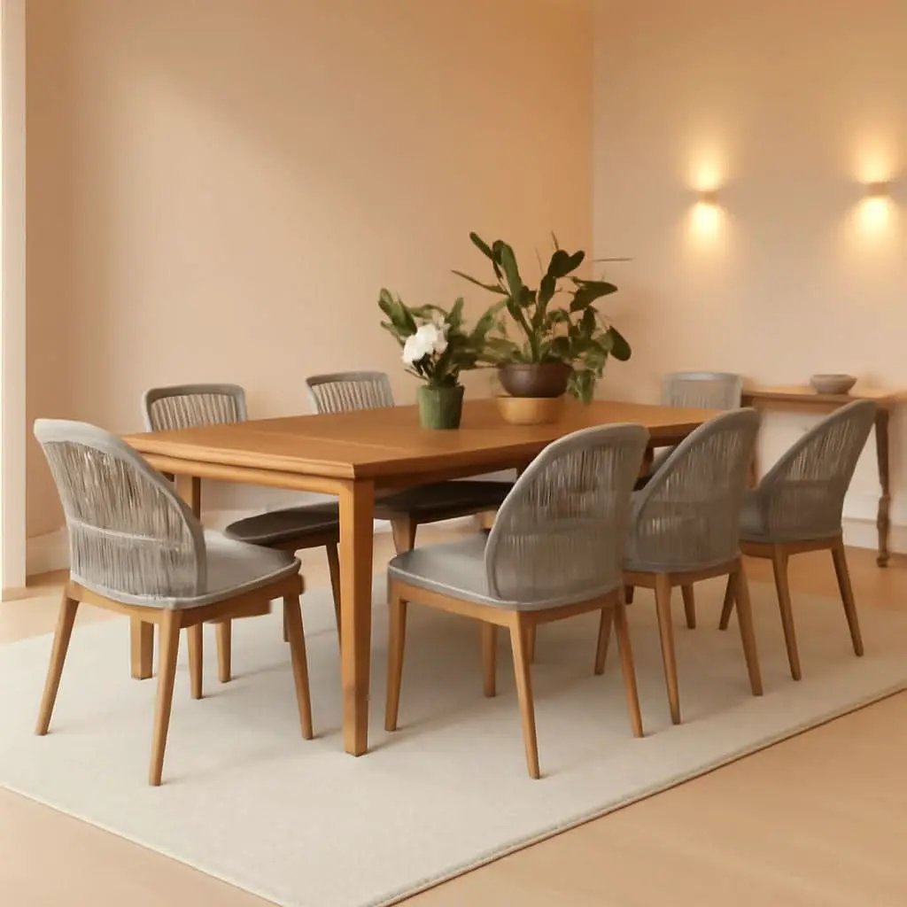 7 Piece Outdoor Dining Set With Wicker Chairs And Table from PriceLows™