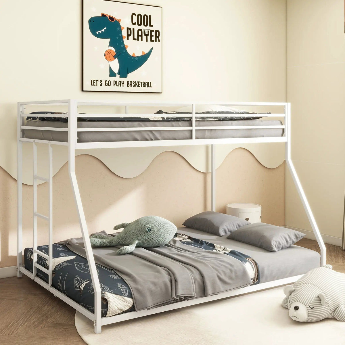 Adam Bunk Bed | 3 Pieces | Metal | Bedroom