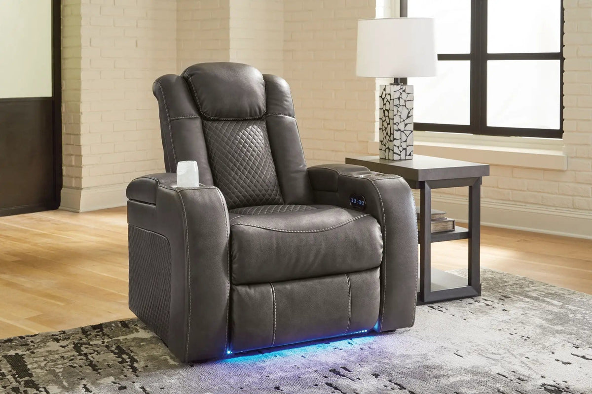 Fyne-dyme Power Recliner/Adj Headrest Reclining Chair | 2 Pieces | Living Room Furniture | Living Room