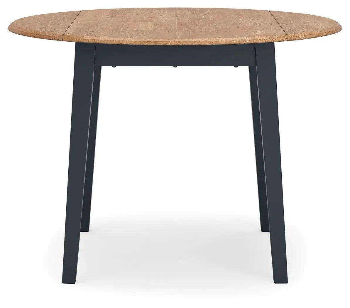 Gesthaven Round Drop Leaf Table Set | 5-Piece | Dining Room Furniture | Natural Wood Tone