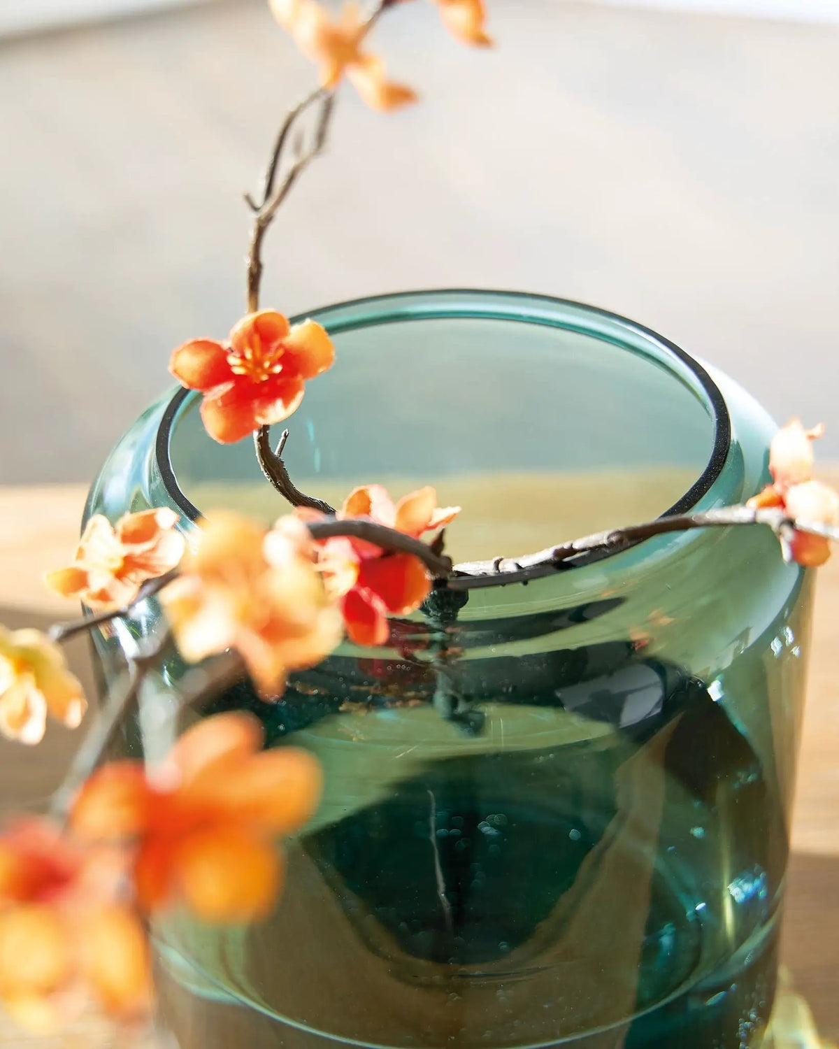 Inisland Blown Glass Vase | Subtle Color Pop | Elegant Form | 8 Inch Height
