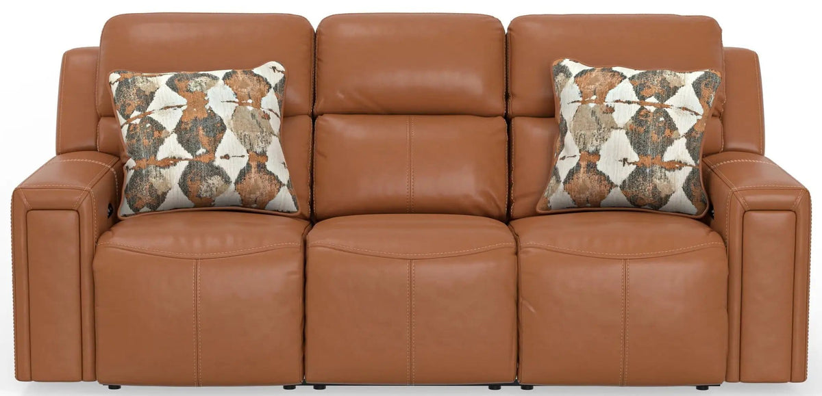 Arezzo Power Headrest Power Reclining Sofa With Zero Gravity/Extended Ottoman | 2 Pieces | Leather | Living Room