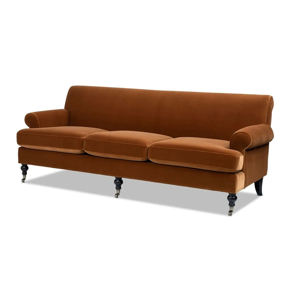 Alana Lawson Modern Three Cushion Tightback Sofa | 3 Pieces | Solid Wood & Plywood | Living Room