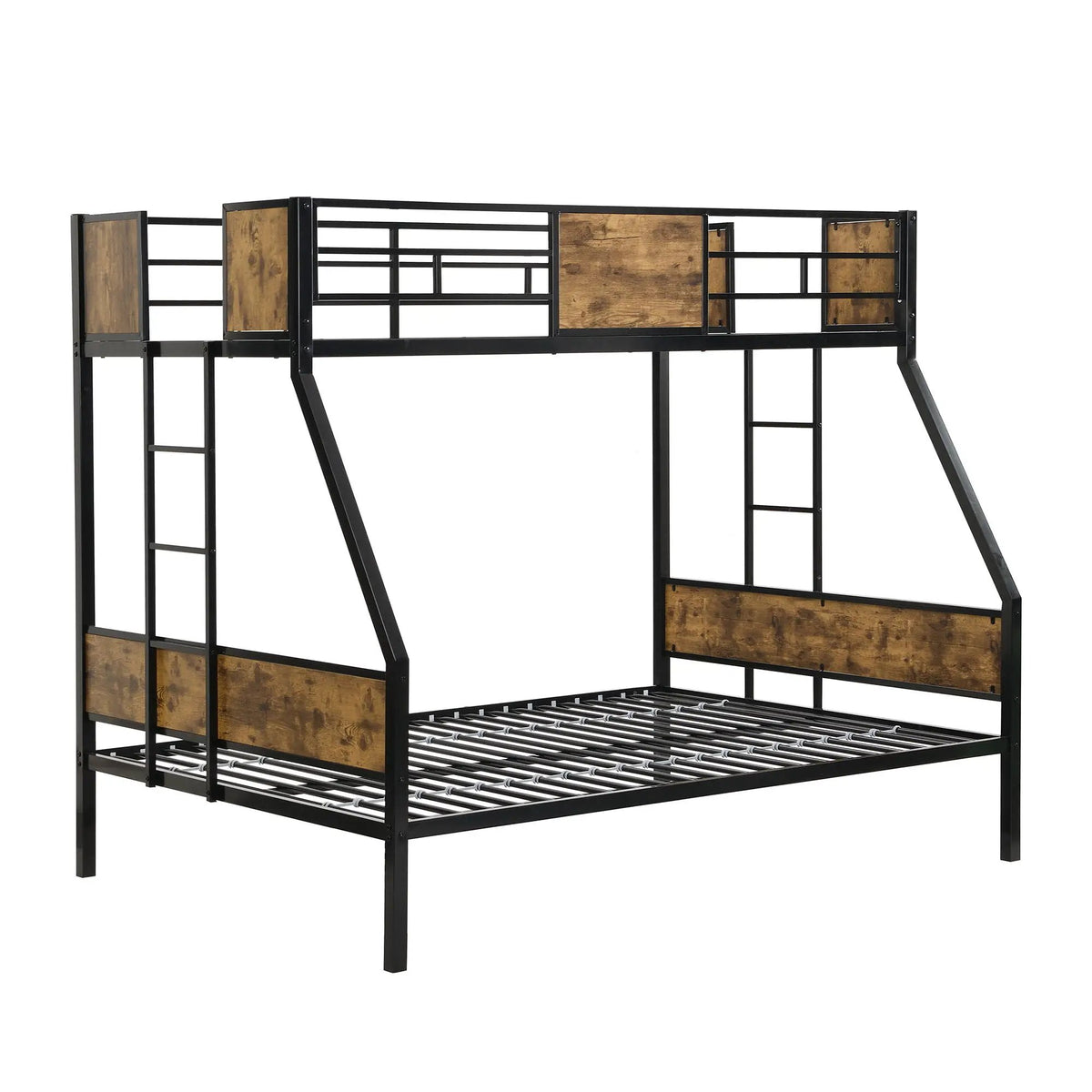 Modern Metal Bunk Bed | Dual Side Ladder | Steel Construction