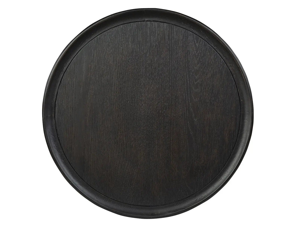 Lindon Round Pedestal Accent End Table | 2 Pieces | Living Room Furniture | Living Room