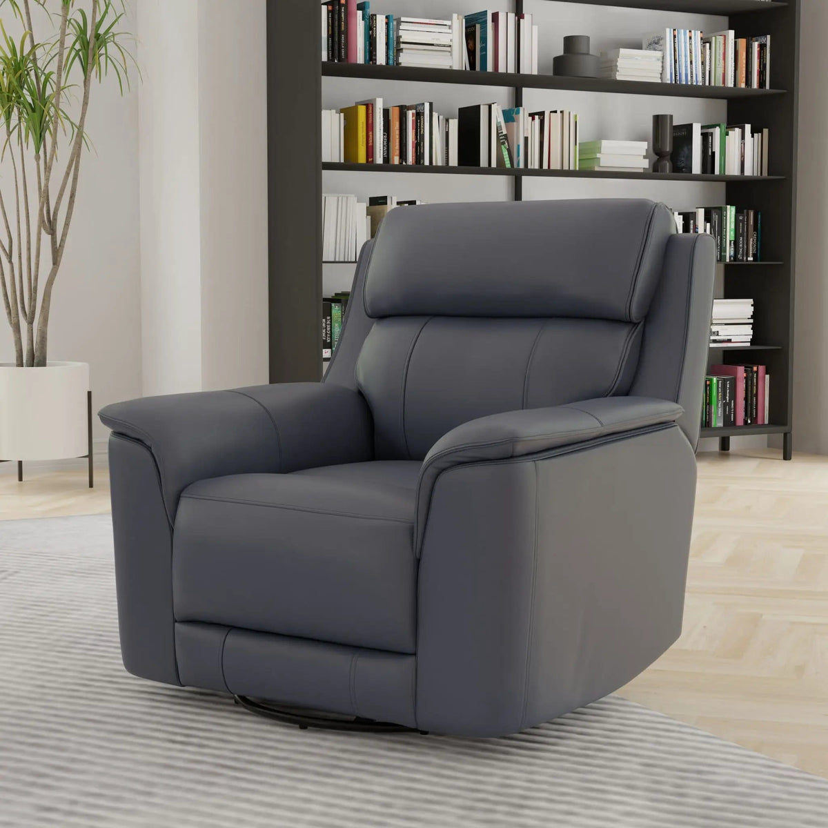 Oslo Manual Swivel Glider Recliner Swivel Glider Chair | 3 Pieces | Wood | Living Room