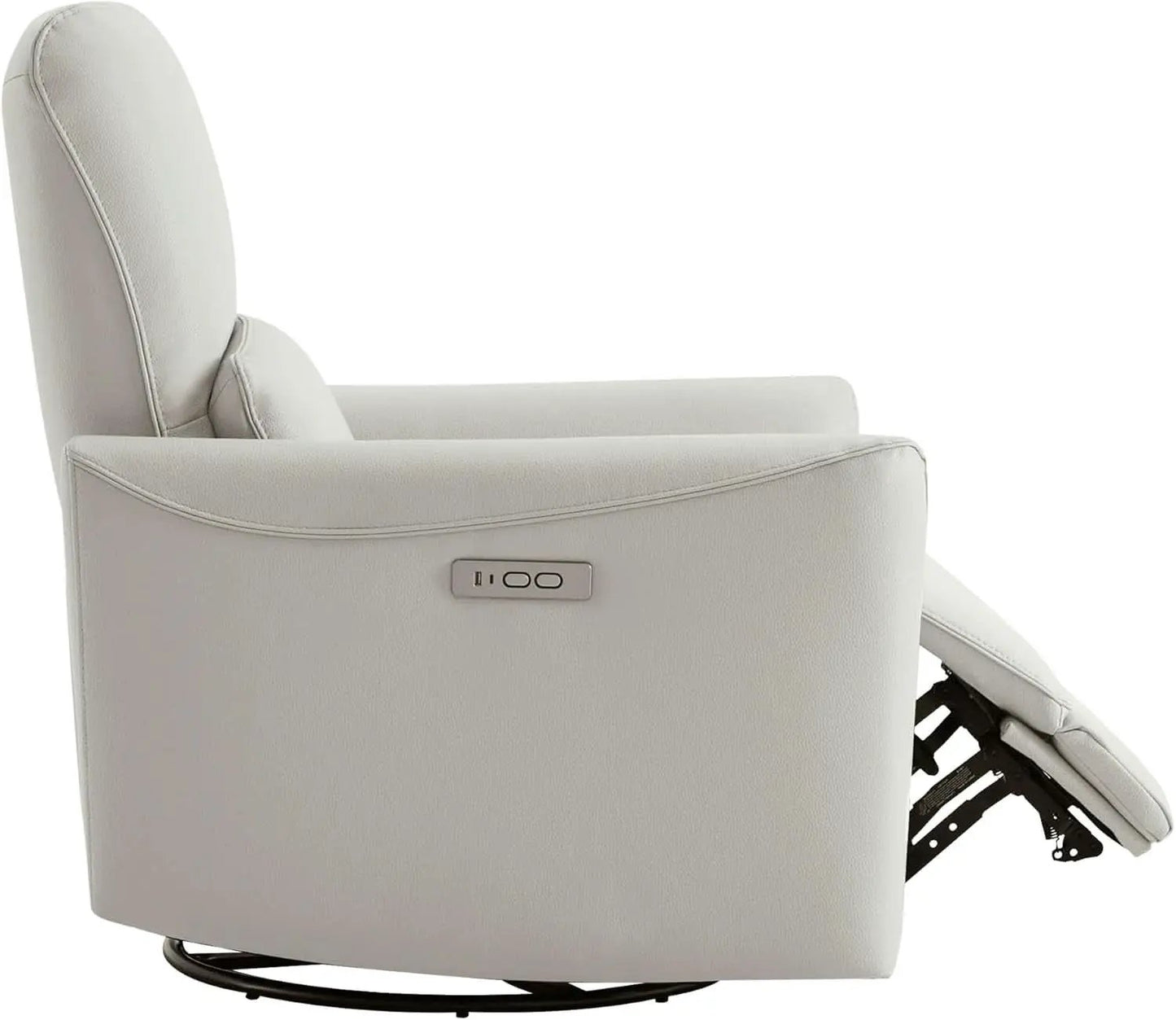 Cream Power Recliner Chair With USB Charging Lumbar Support from PriceLows™