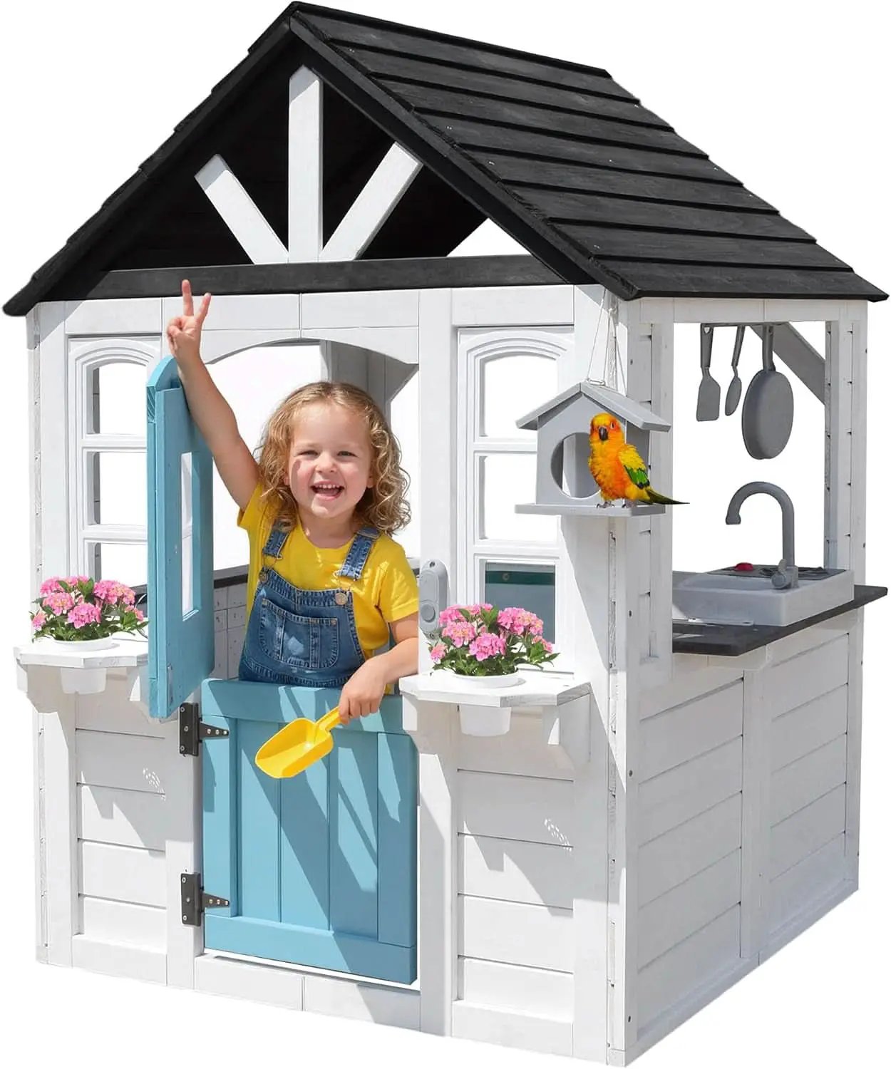 Weatherproof Cedar Outdoor Playhouse With Dutch Door from PriceLows™