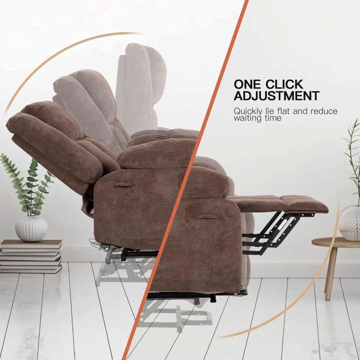 Electric Power Lift Recliner Chair With Massage And Heat from PriceLows™