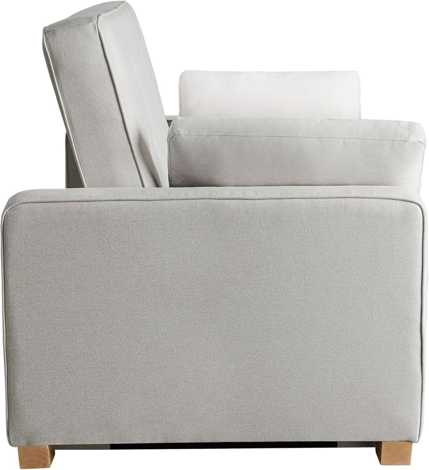 Queen Size Convertible Sleeper Sofa Oyster Upholstery from PriceLows™