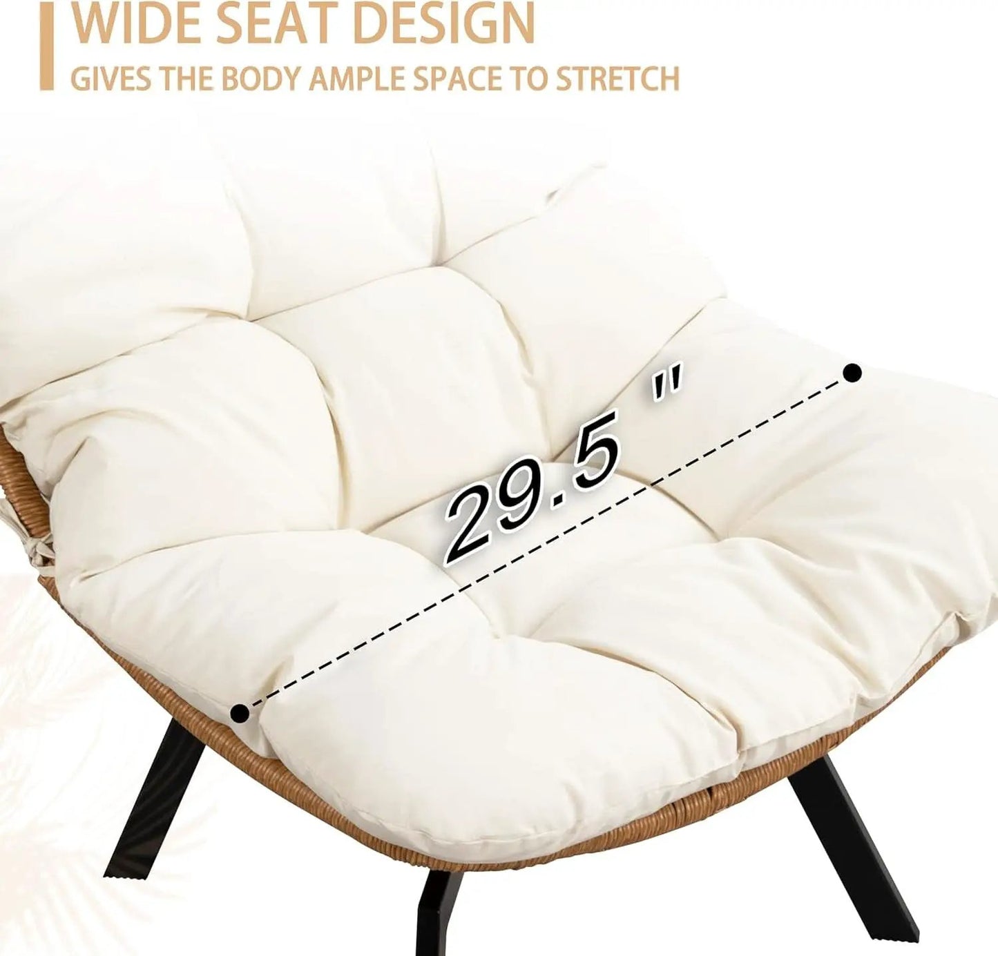 Beige Swivel Accent Chair With Oversized Cushioning from PriceLows™