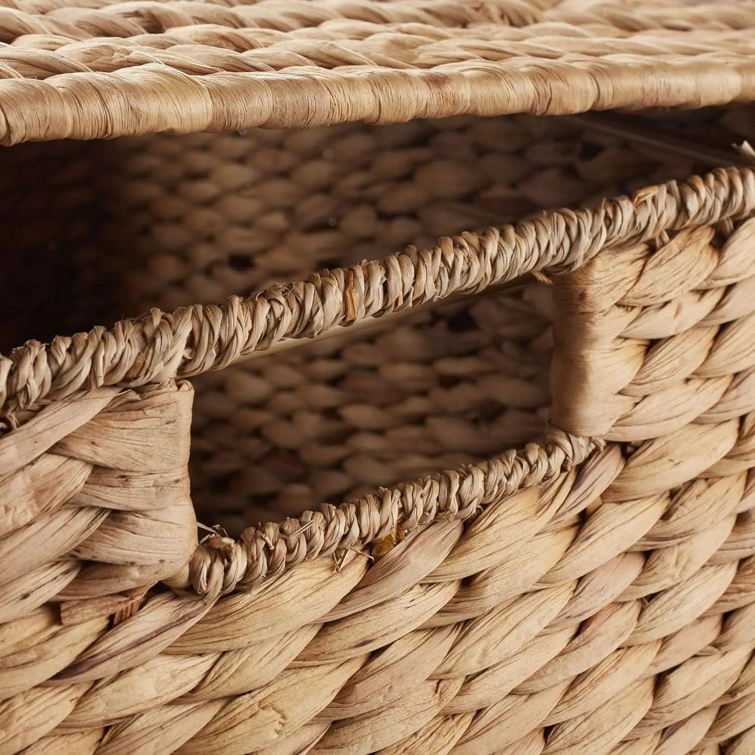 Rolling File Cabinet With Hanging Folders Natural Hyacinth from PriceLows™
