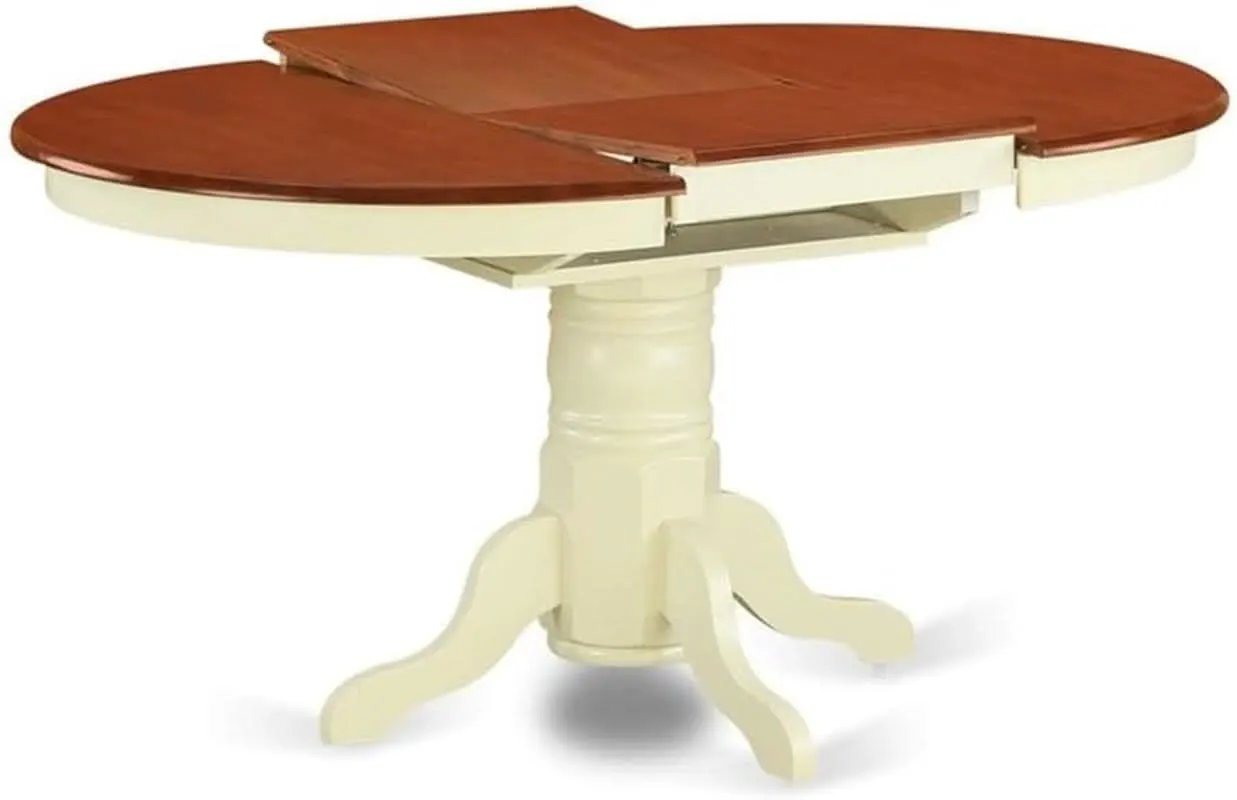 Avon Oval Dining Table 42x60 Inch Buttermilk Cherry Finish from PriceLows™