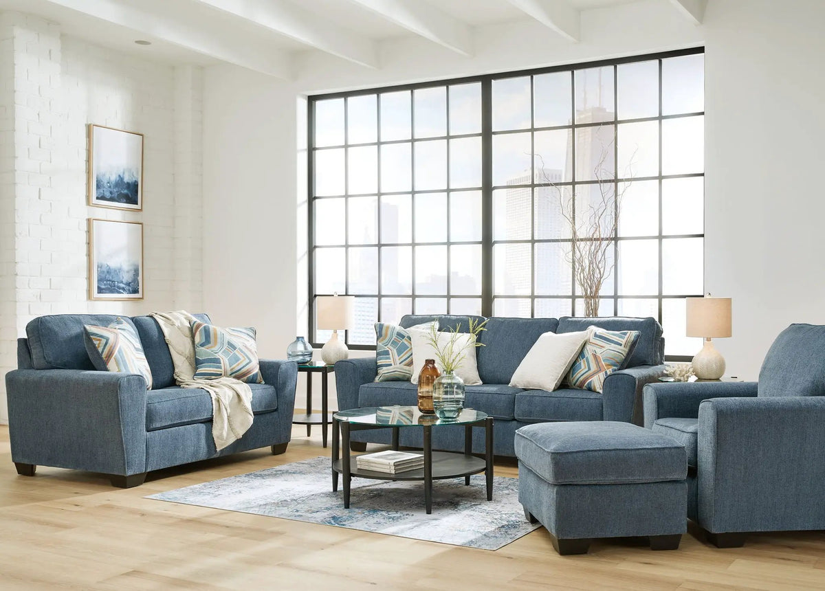 Cashton Living Room Set | Stationary Chair And Ottoman | Simple Style Refresh | Seating Package