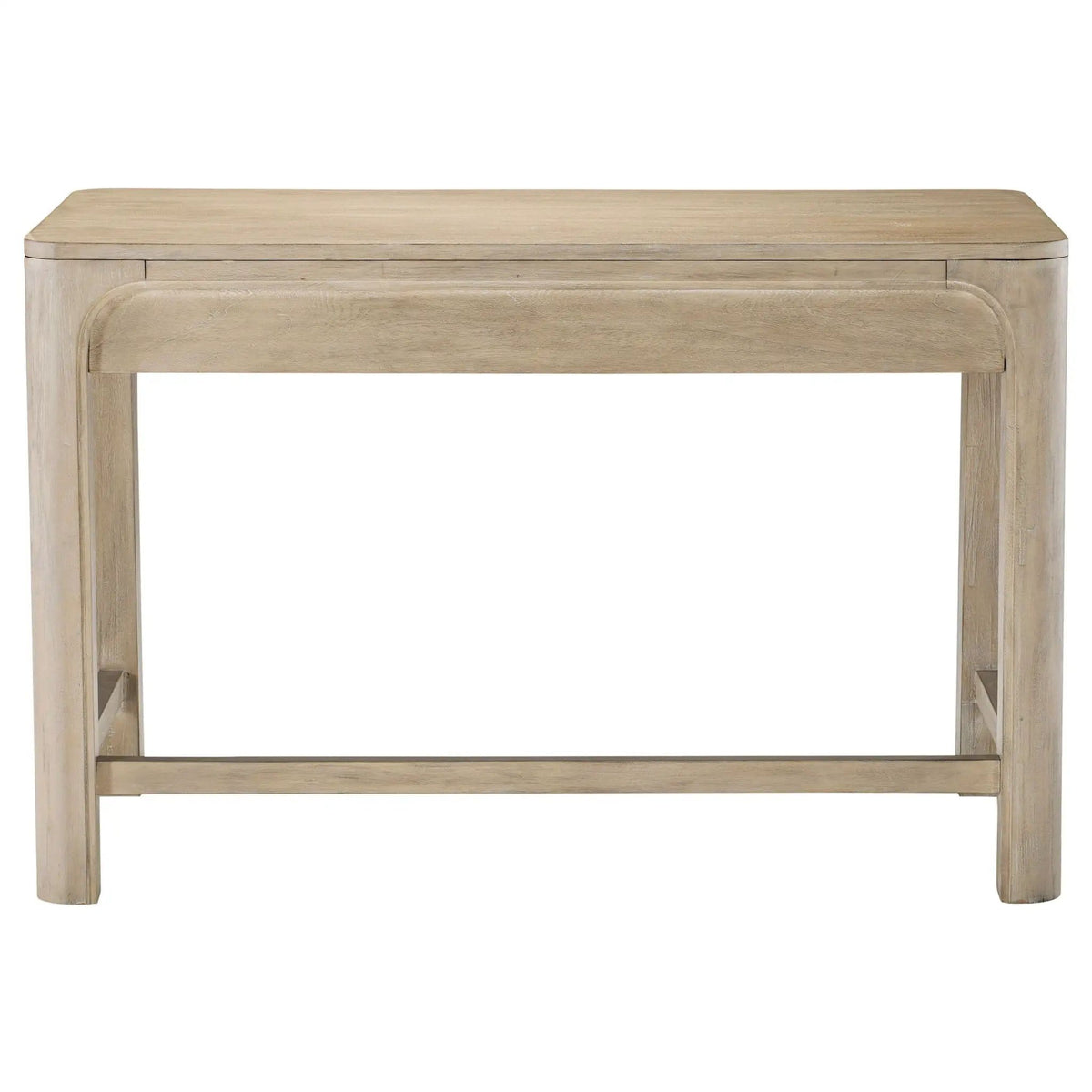 Solano 2-drawer Makeup Table Vanity Desk Weathered Mango | 48.25 x 26 x 31 in | Engineered Wood & Veneer | Home Office