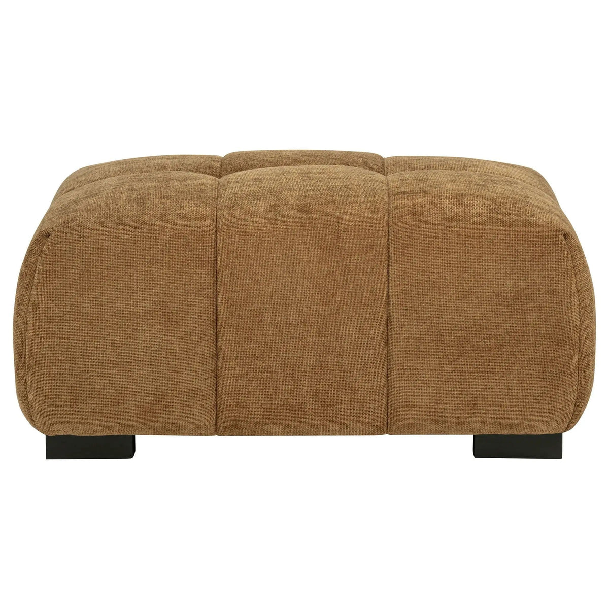 Octavia Upholstered Rectangular Ottoman Amber | 39 x 30.5 x 17.5 in | Living Room Furniture | Living Room