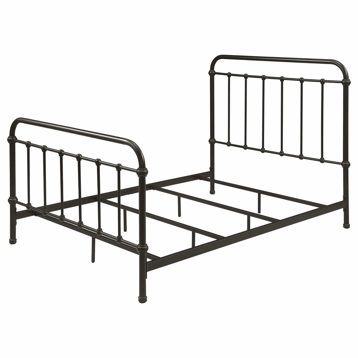 Livingston Metal Full Open Frame Bed Dark | 57.5 x 81.5 x 51.5 in | Metal | Bronze