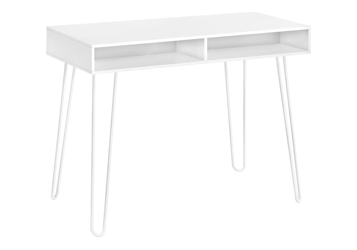 Computer Desk With Cubbies | 40 Inch Width | Left Or Right Setup | Sleek Laminate Finish