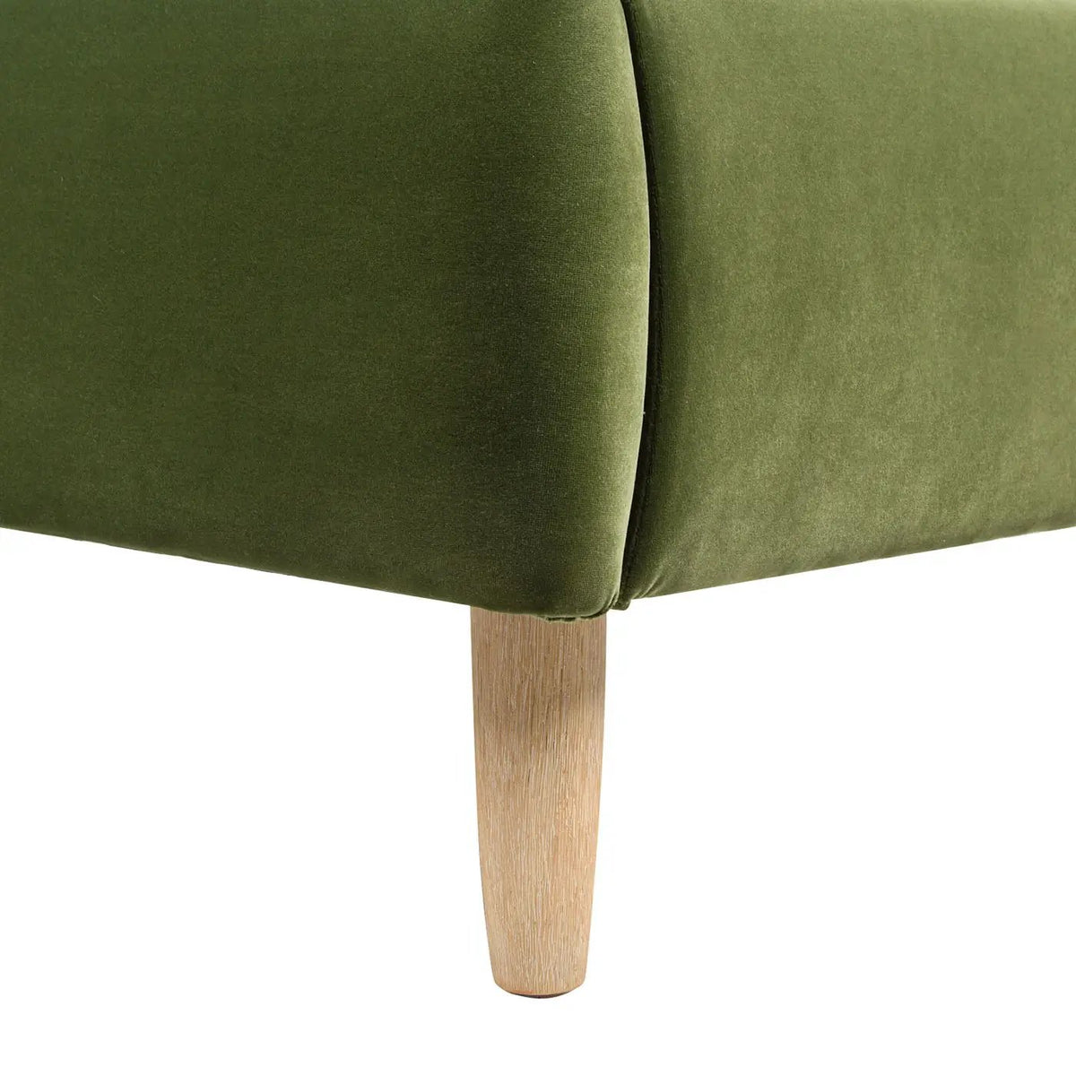 Roman Upholstered Platform Bed | Curved Headboard | Upholstered Rails | Eco-Friendly Construction