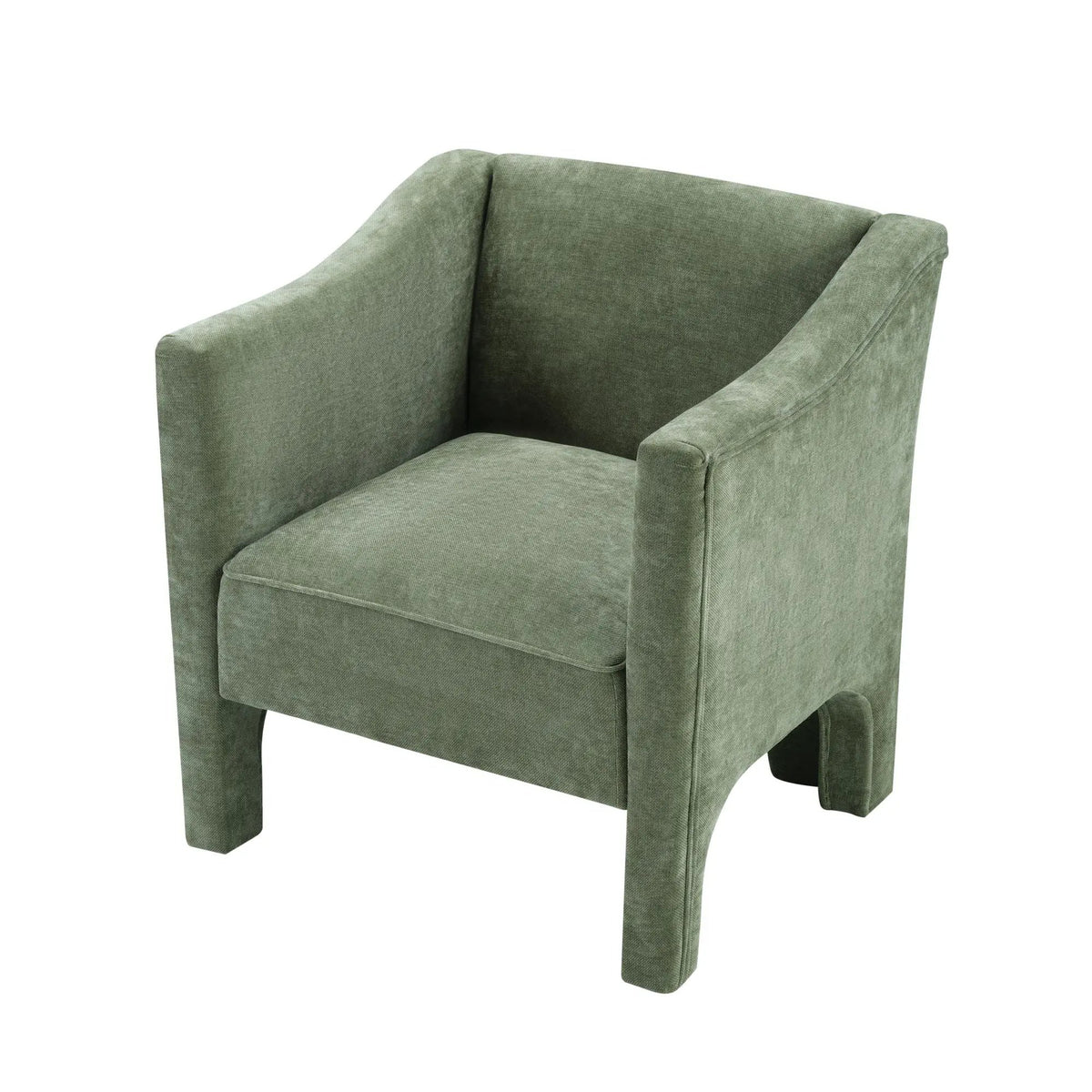 Barrel Accent Chair | Enclosed Wraparound Arms | Pill-Resistant Fabric | Ergonomic Support