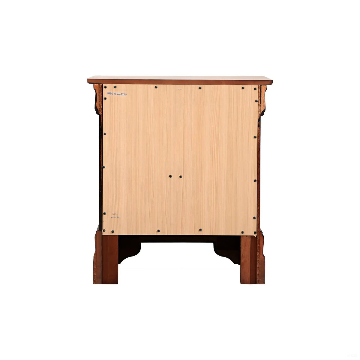 Louis Phillipe Nightstand | Traditional Wood Design | English Dovetailed Drawers | Metal Center Guides