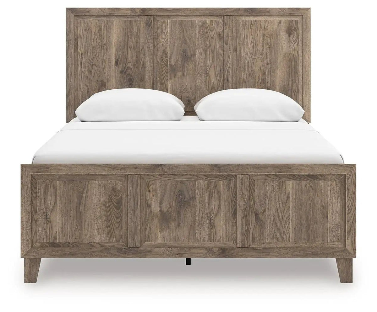 Rusticott Panel Bed | 2 Pieces | Bedroom Furniture | Bedroom