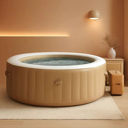 6 Person Inflatable Hot Tub With 140 Bubble Jets Spa from PriceLows™