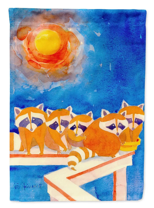 Raccoons on the railing Garden Flag Mailbox Decorative Yard Banner Outside Patio Artwork for Flower Beds, Garden Size, Multicolor from PriceLows™