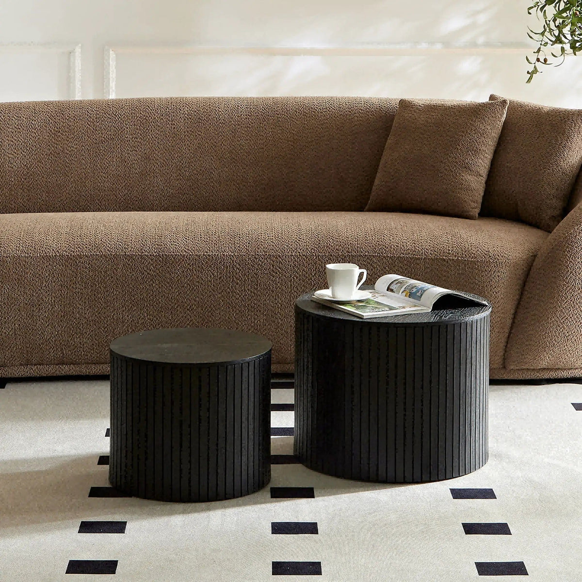 Handcrafted Nested Table Set, 2 Pieces | 2-Piece Set | Dining Room Furniture | Dining Room