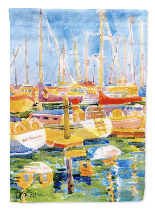 Boats at the Harbour Garden Flag Mailbox Decorative Yard Banner Outside Patio Artwork for Flower Beds, Garden Size, Multicolor from PriceLows™