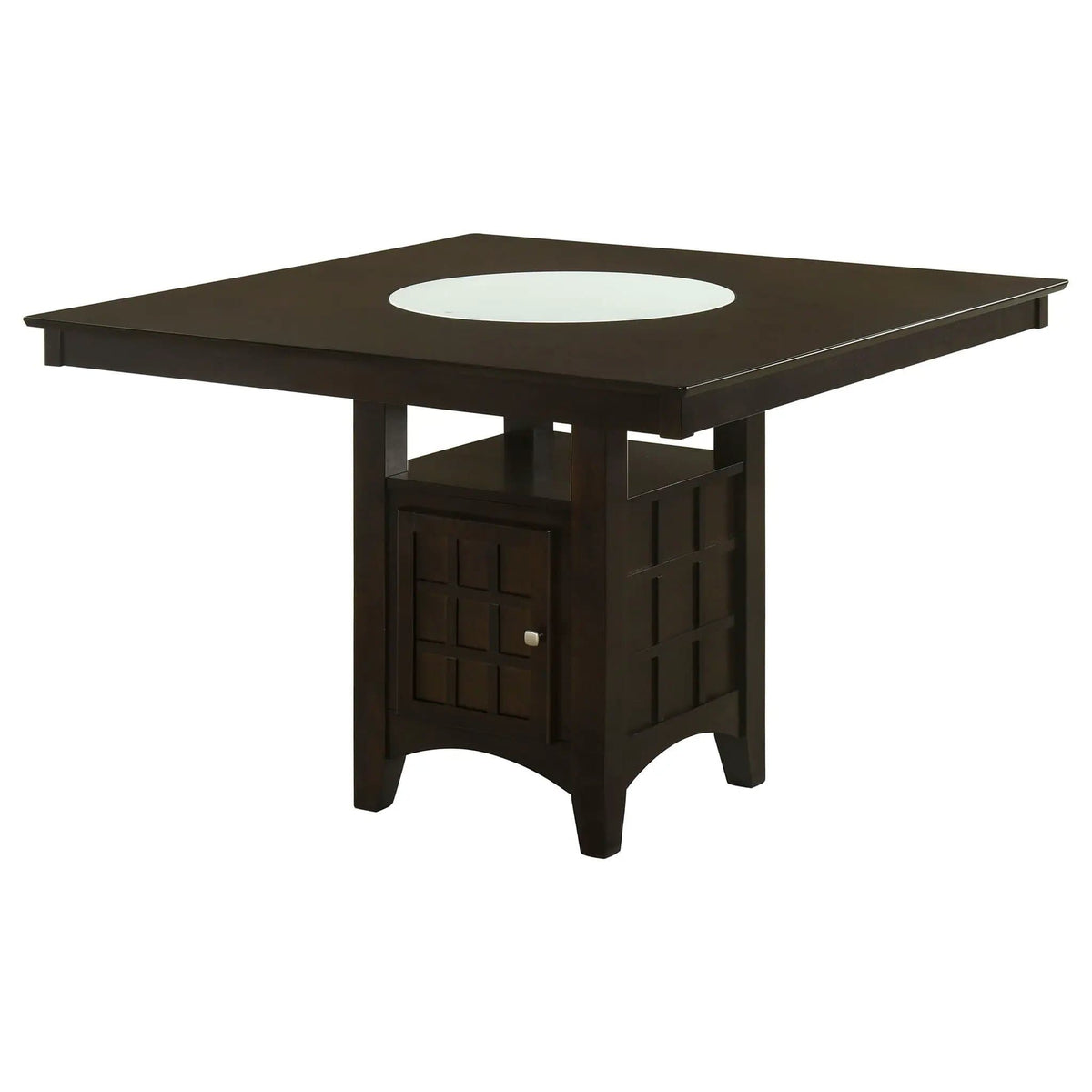 Gabriel 9-piece Square Counter Height Dining Set (Style 2) | 9-Piece Set | Rubberwood & Engineered Wood | Cappuccino